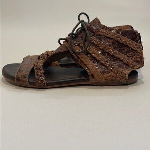 Roan Brown Gladiator Sandals